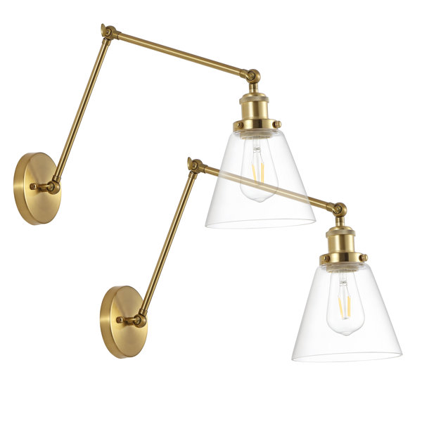 Willa Arlo Interiors Copper Swing Arm Sconce Reviews Wayfair Canada   Copper Swing Arm Sconce 